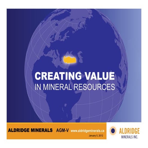 AGM Presentation Jan 5, 2012