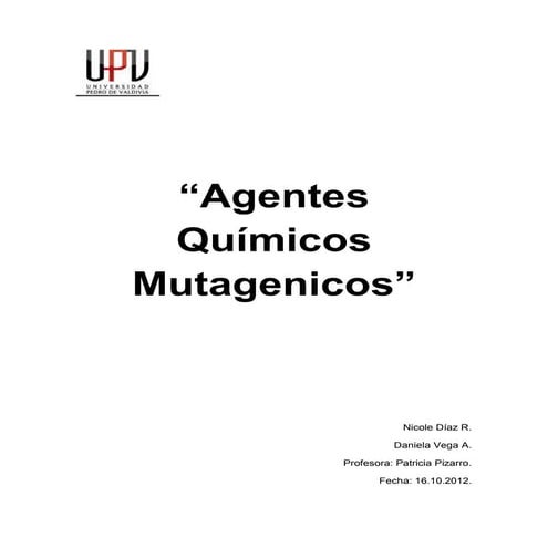Agentes mutagenicos