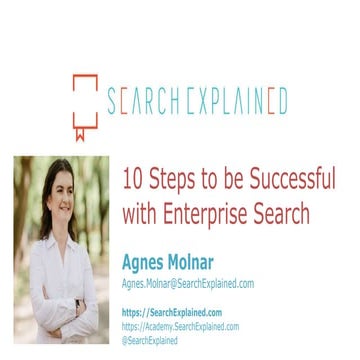 10 Steps to be Successful with Enterprise Search - INNOVA (20min)