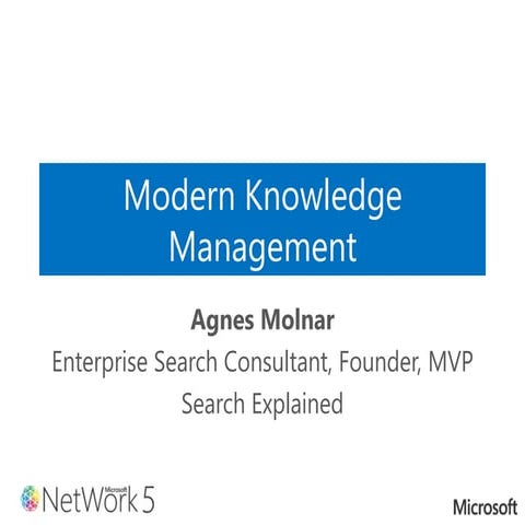 Modern Knowledge Management