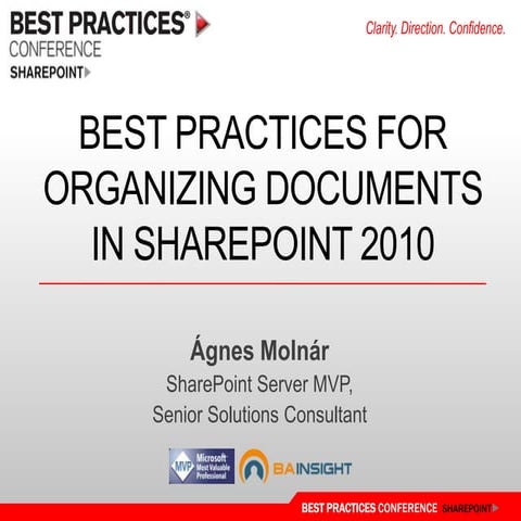 Organizing Documents in SharePoint 2010