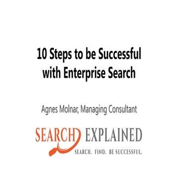 10 steps to be successful with search