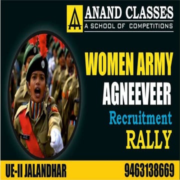 9463138669|Agniveer Women Army GD Soldier Clerk Technical Bharti Recruitment ...