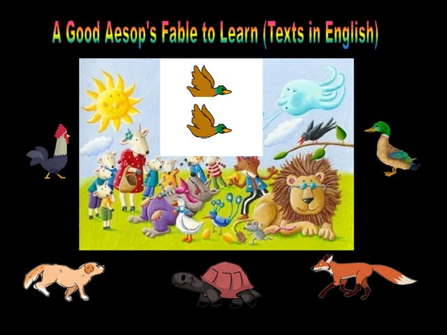 A Good Aesop's Fable  to Learn pptx  (Texts in English).pptx