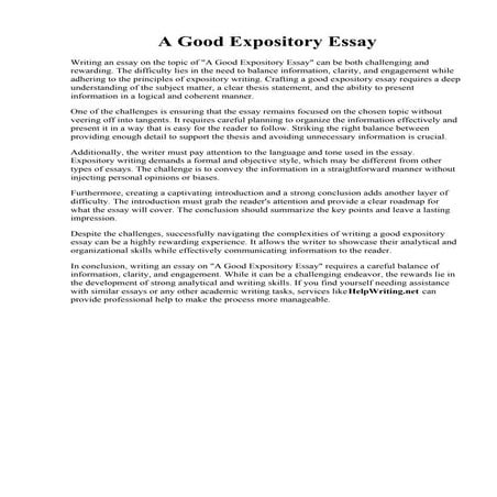 A Good Expository Essay.pdf