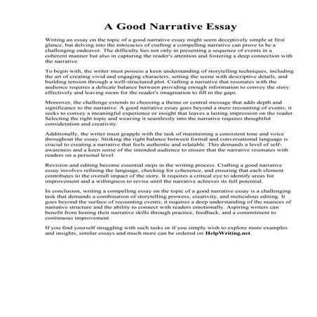 A Good Narrative Essay.pdf