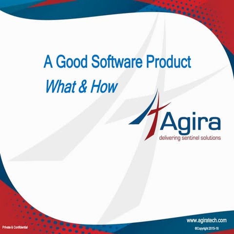 A Good Software Product What and How - Part2