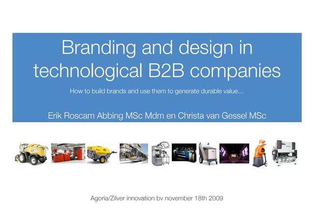 branding and design in B2B companies