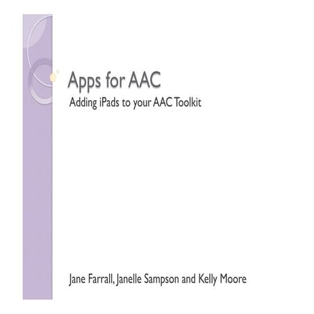 Apps for AAC - Adding iPads to your AAC Toolkit Part 1
