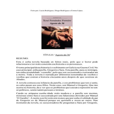 Agosto do 36 (resena)