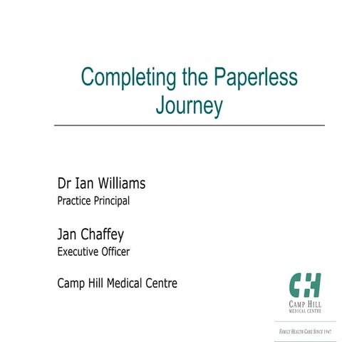 Completing the Paperless Journey