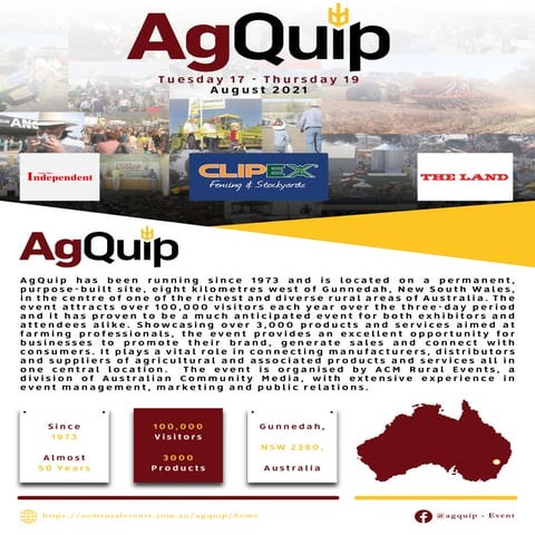 Event Marketing Course - AgQuip Poster