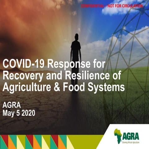 COVID 19 Response for Recovery and Resilience of Agriculture & Food ...