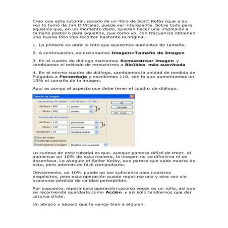 Agrandar imagen sin perdida de calidad