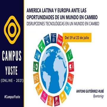 América Latina y Europa ante las oportunidades de un mundo en cambio. Las dis...