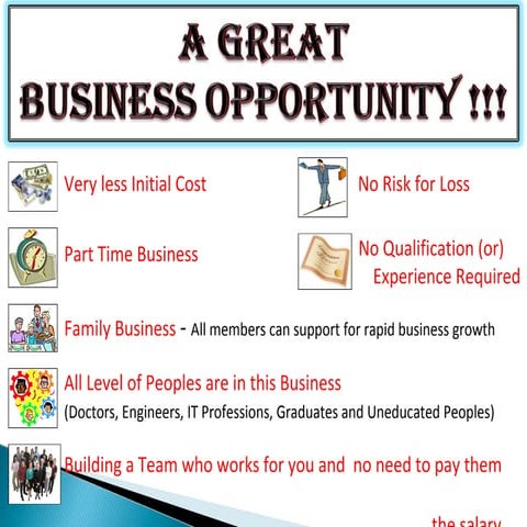 AMWAY - A great business opportunity !!!