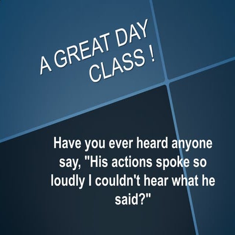 NON-VERBAL COMMUNICATION