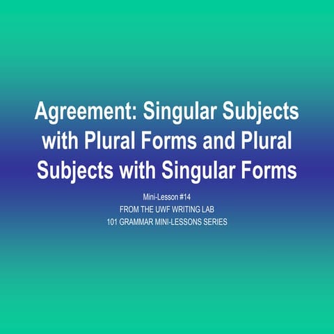 Agreement---singular-subjects-14.ppt
