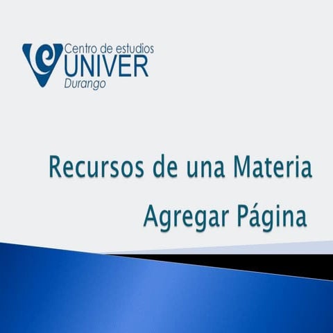 Agregar pagina UNIVER Durango