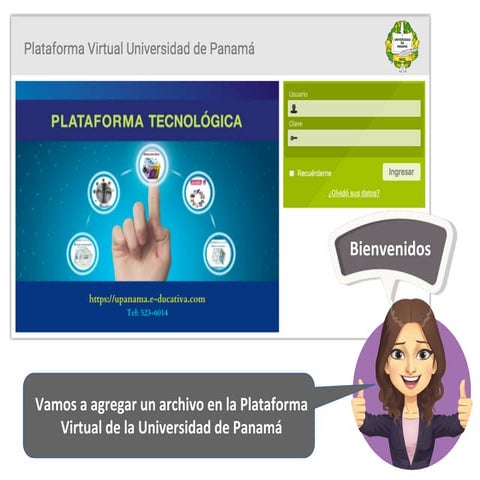 Agregar un archivo en la Plataforma E-ducativa del CVUP