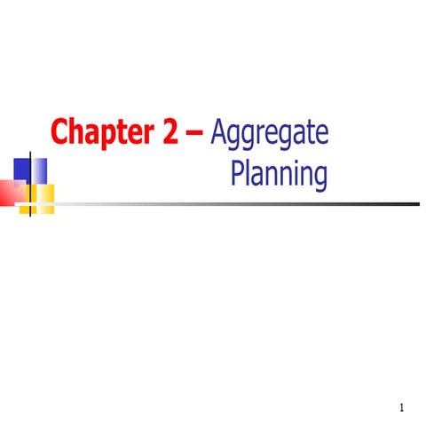 Agregate planing lecture