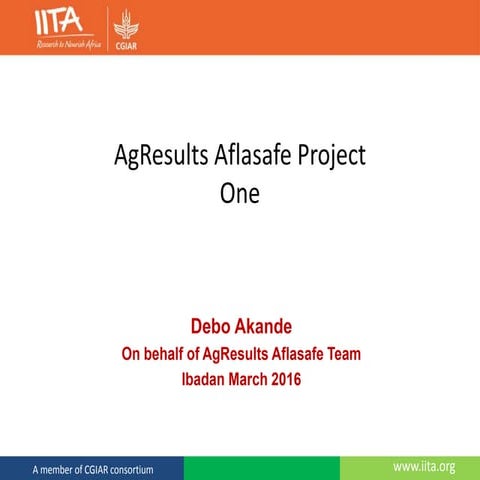 Ag Results Aflasafe Project One