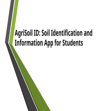 AgriSoil ID: Interactive Soil Identification and Management App for ...