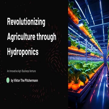14 Slide Agri Hydroponics Pitch Deck Template