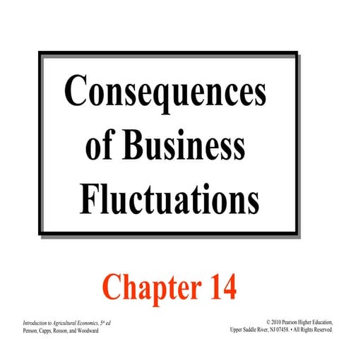 Agri 2312 chapter 14 consequences of business fluctuations