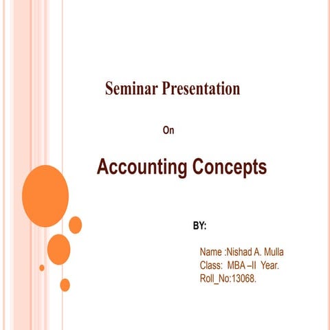 Accounting Concepts | PPTX
