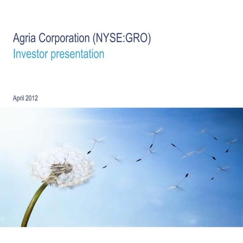 Agria investor presentation apr 2012 web final