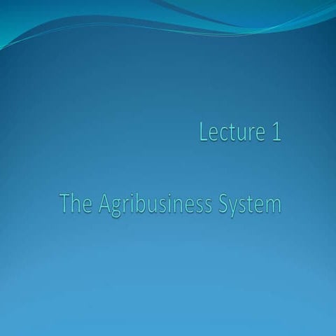 Introduction to Agribusiness Management | PPTX