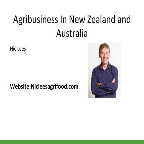 Agribusiness in australia and new zealand