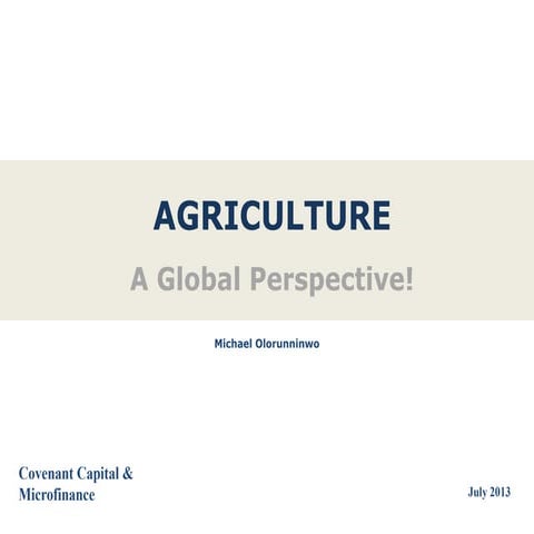 Agricultural Opportunities in Nigeria 