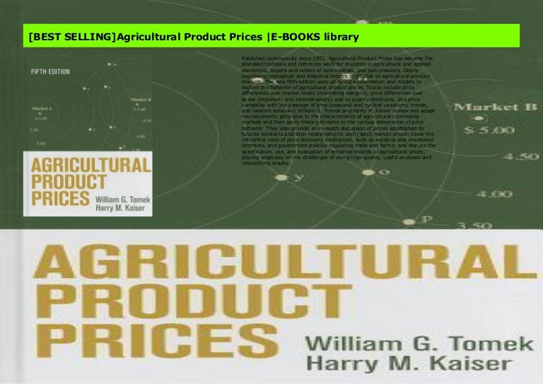 [BEST SELLING]Agricultural Product Prices EBOOKS library