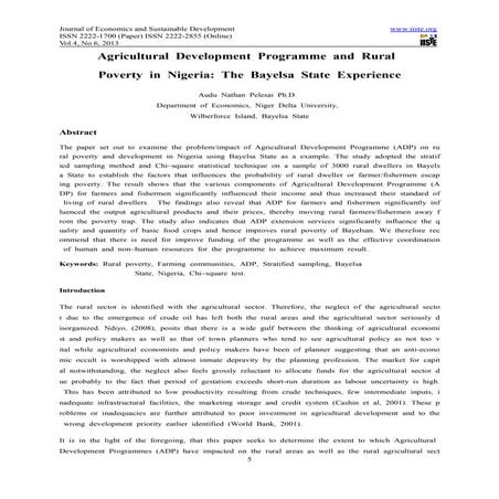 Impact of access to agricultural advisory services on rural development ...