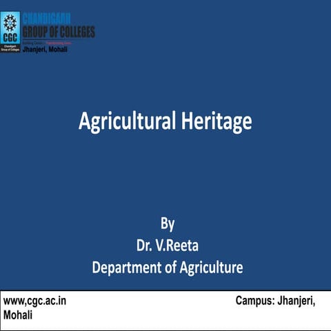 Agricultural heritage itk