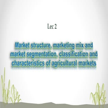 Agricultural marketing lecture notes   2