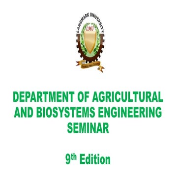 Agricultural Mechanization: A Catalyst for Increased Production of  Food, Ra...
