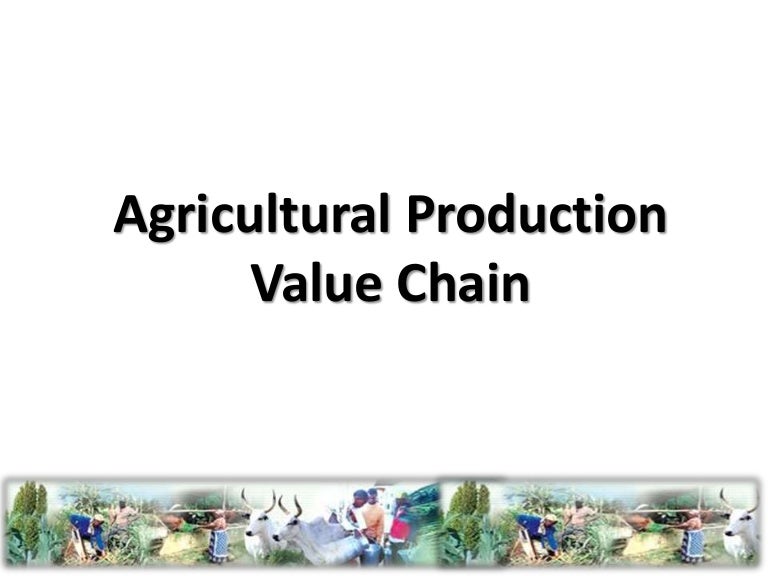 Agricultural value chain analysis