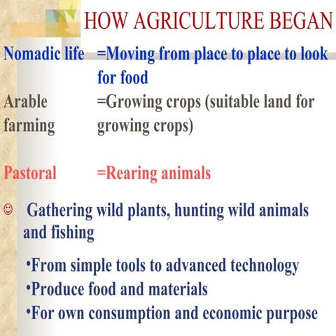 Agriculture