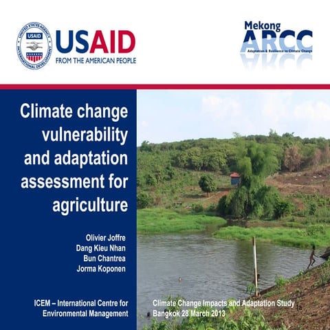 Mekong ARCC - Final Workshop - Agriculture Study