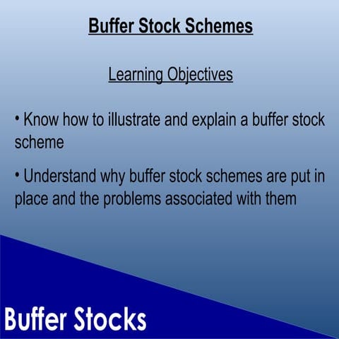 Agriculture 2 -buffer_stocks
