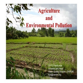 Agriculture & environmental polluti...