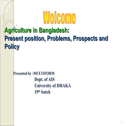 Agriculture bangladesh