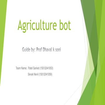 Agriculture bot