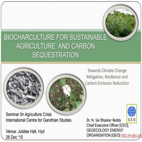 Agriculture crisis and biochar saibhaskar2