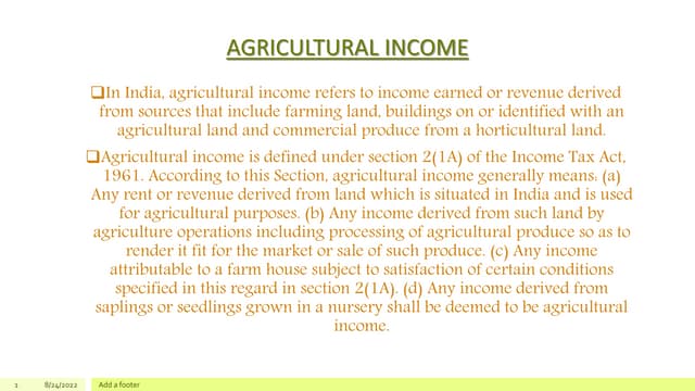 PRESENTATION ON (Agricultural-Income).ppt