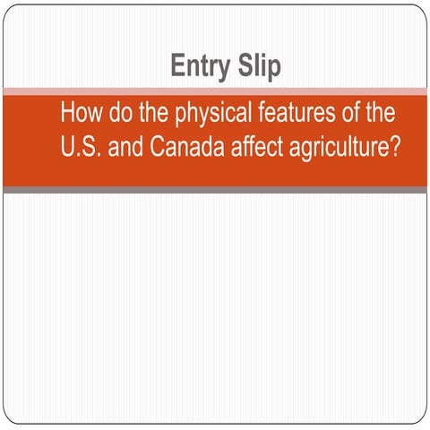Agriculture in the us and canada powerpoint feb 2011