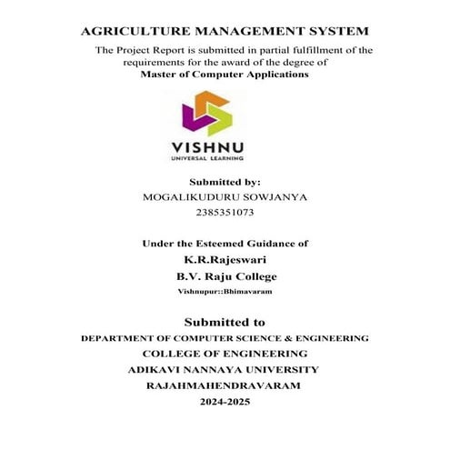 AGRICULTURE MANAGEMENT SYSTEM  free project d